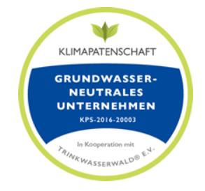 Zertifikat Wasserneutral